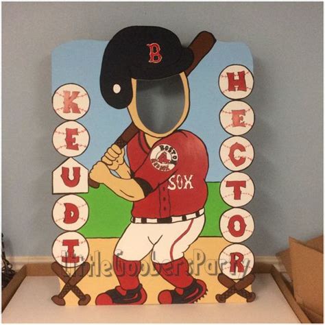 Personalized Baseball Party Photo Booth Prop Mlb Birthday Party Photo