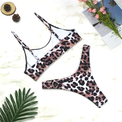 Sexy Leopard Bikini Set Elcune
