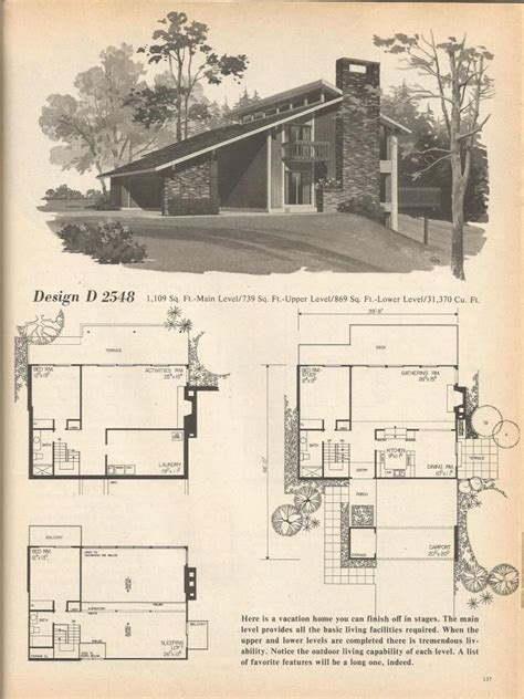 The numerous windows connect you with the outdoors, while the open spaces inside the. Vintage House Plans: Multi-Level Homes Part 23 | Vintage ...