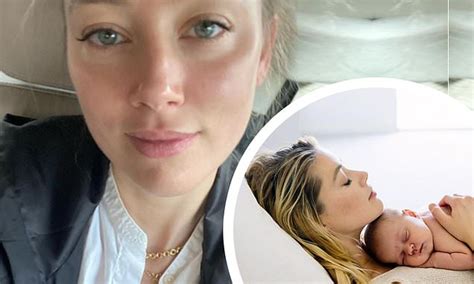 Amber Heard Shows Off Her Flawless Complexion With A Morning Face Selfie