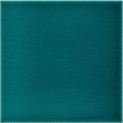 Turquoise is thought to be a calming color. »Wall tile Art Nouveau dark turquoise« von Replicata - 150 ...