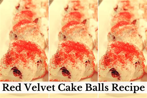 Red Velvet Cake Balls Recipe A T All Will Love • Start With The Bed