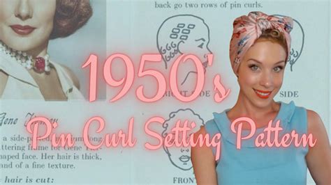 Trying A 1950s Pin Curl Setting Pattern Youtube