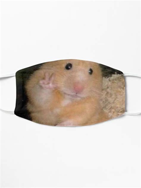 Hamster Peace Sign Meme Mask For Sale By Savagewav Redbubble