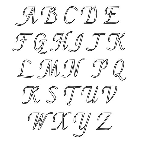 6 Best Images Of Printable Large Script Letters Printable Cursive