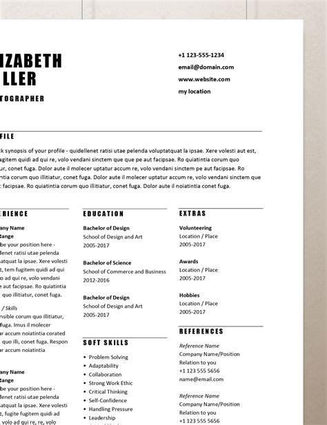 Don't spend hours fiddling with word — our resume templates have automatic formatting and follow best practices. Simple Resume Templates | Rumble Design Store