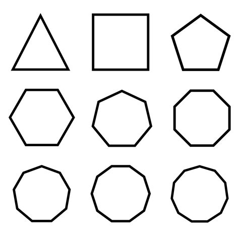 2d Polygon Shape Pages Coloring Pages