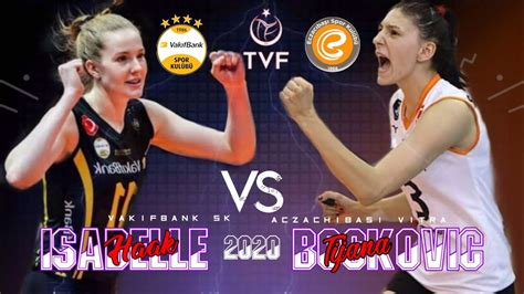 İsabelle haak hits yeon koung kim knockout #volleyball #isabellehaak #yeonkoungkim. Tijana Boskovic | Isabelle Haak Vakifbank Sk vs Eczachibasi Vitra | Turkey volleyball league ...