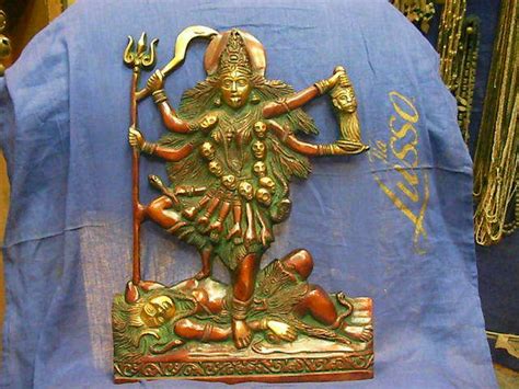 Golden Gold Plated Brass Kali Statue At Rs 5000piece In New Delhi