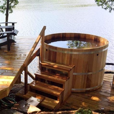 Dundalk Wooden Hot Tub Red Cedar All Natural For 4 8 People Divine