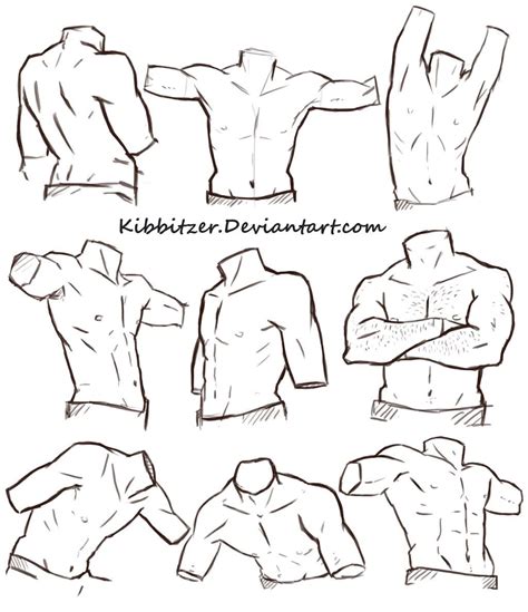 Male Torso Reference Sheet By Kibbitzer On Deviantart Figure Drawing