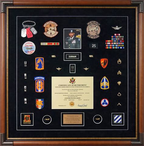 Gallery Custom Military Shadow Box Examples Framed Guidons