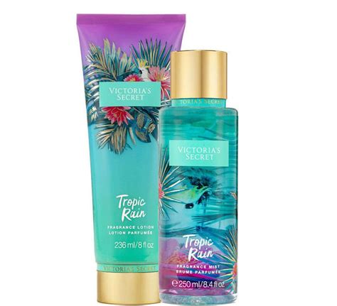 Victorias Secret Tropic Rain Fragrance Lotion Fragrance Mist Duo Set