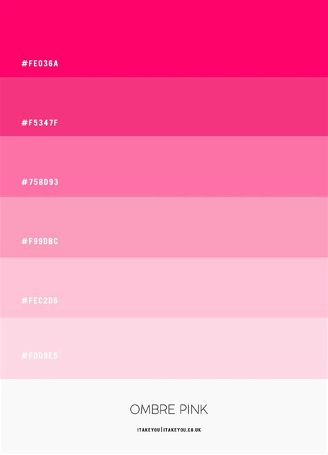 Gradient Pink Ombre Pink Color Hex Gradient Pink Colour Code Ombre