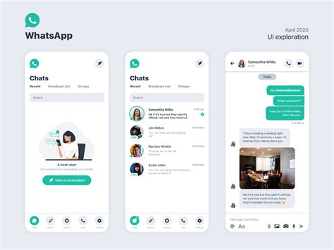 Whatsapp Chats Ui Exploration By Ricardo Llanes Jr On Dribbble