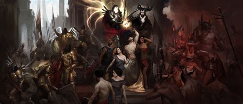 Wallpaper Diablo 4 Video Game Art Blizzard Entertainment 4096x1755