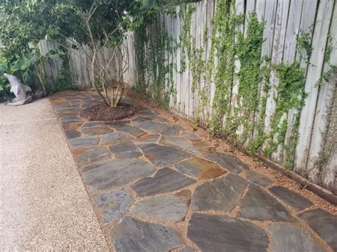 Flagstone And Paver Concrete Patio Design And Installation Houston Tx