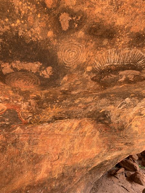 Cave Paintings At Uluru Frontier Services