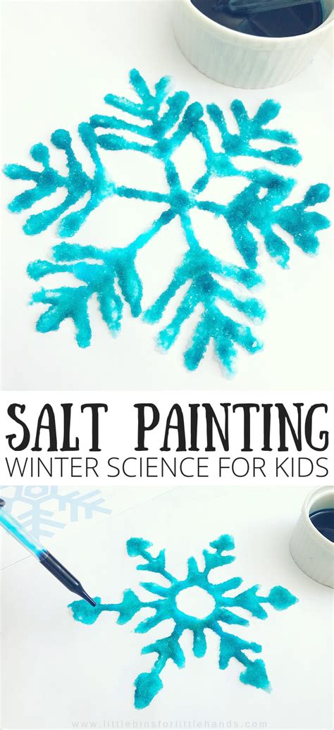 Salt Snowflakes For Winter Art Little Bins For Little Hands