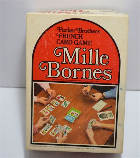 Vintage French Card Game Mille Bornes Complete W Original