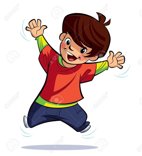 An Excited Little Boy Is Clipart Panda Free Clipart Images