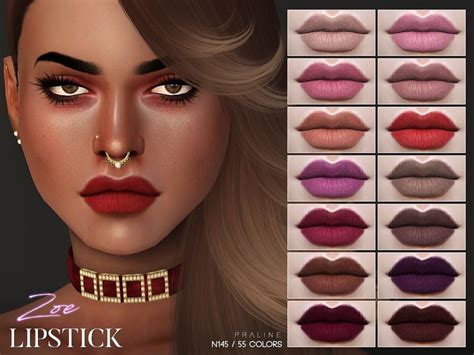 Matte Lips In 55 Colors All Genders Found In Tsr Category Sims 4