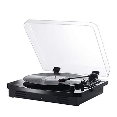 Musitrend Portable Record Player Bluetooth 3 Speed Bluetooth Suitcase