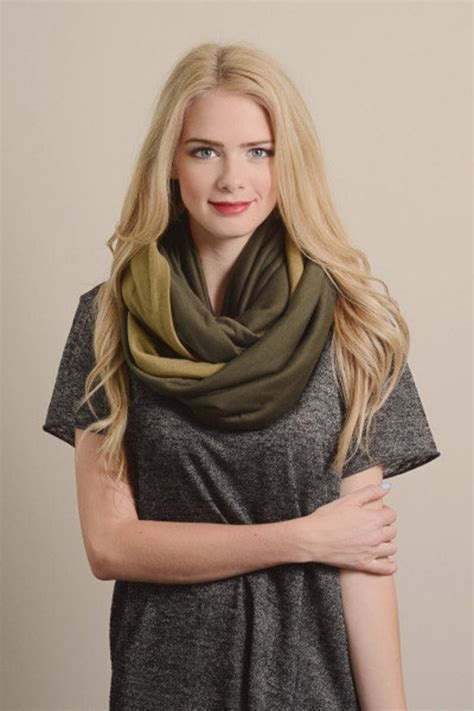 Teal Scarf Women Reversible Infinity Scarf Fashion Etsy