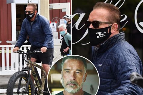 Arnold Schwarzenegger Wears Custom Terminator Face Mask In La The Us Sun