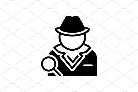 Detective Investigator Icon Icons ~ Creative Market
