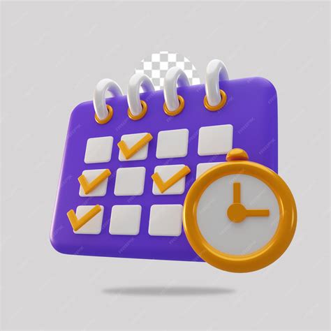 Premium Psd 3d Render Calendar Icon Isolated