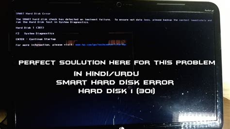 Smart Hard Disk Error Hard Disk 1 301 The Smart Hard Disk Has