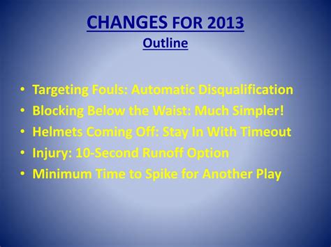 Ppt Ncaa Football Rules Changes For 2013 Powerpoint Presentation