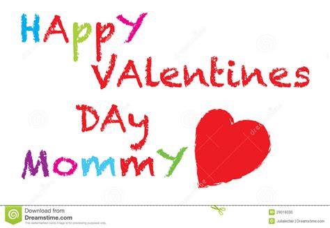 Mamá Feliz Del Día De Tarjetas Del Día De San Valentín