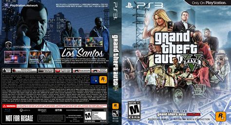Capa Grand Theft Auto V Gta 5 Ps3 Gamecover Download De Capas