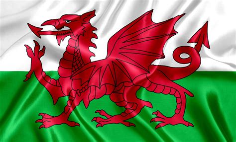 Welsh Flag Silk Castell Howell