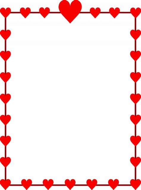 Borders And Frames Borders For Paper Clip Art Borders Valentines Day Border Valentines Day