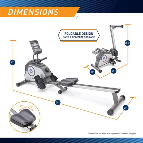 Marcy Foldable Magnetic Resistance Rowing Machine