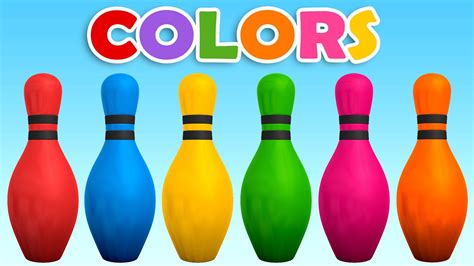 Learn Colors with Colors 3D Bowling Game | Learning Colors for Children | Learning colors, Kids ...