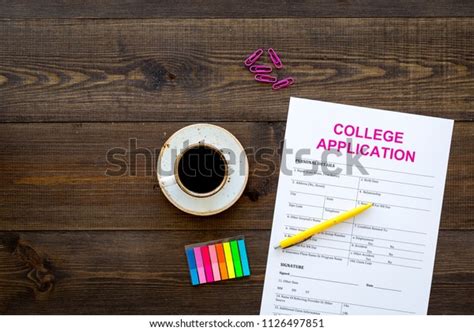 Apply College Empty College Application Form Stock Photo Shutterstock