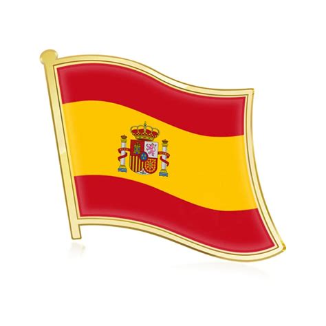 Spain Single Flag Lapel Pins In Brooches From Jewelry And Accessories On