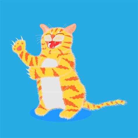 Cartoon Of The Brown Tabby Cat Illustrations Royalty Free Vector