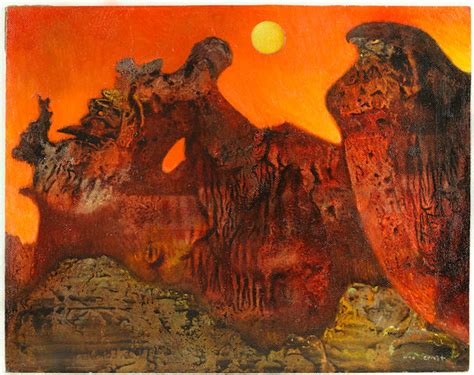 Bonhams Max Ernst 1891 1976 Ohne Titel Sedona Landschaft 18 12 X