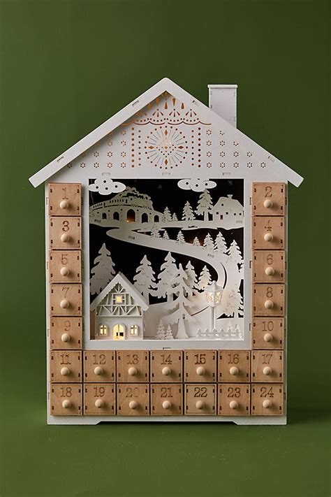 Advent Calendar House With Doors Ultimate Printable Calendar Collection