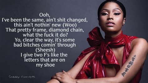 Nicki Minaj Yikes Lyrics Video Youtube