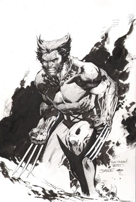 Jim Lee Wolverine Commission Grail Comic Art Wolverine Art Jim Lee