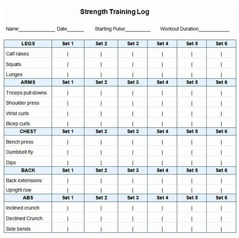 Workout Schedule Template Excel Beautiful Workout Template Excel