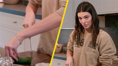 kendall jenner legit doesn t know how to cut a cucumber and we can t look away