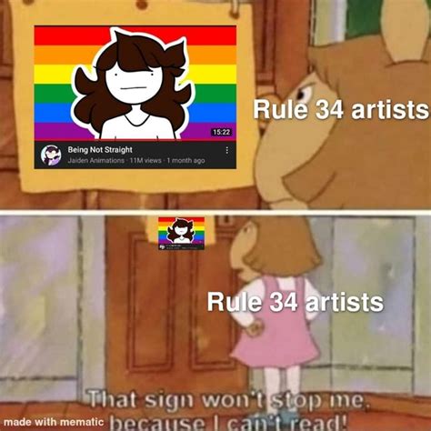 Rule 34 Artists Being Not Straight Jaiden Animations Views 1 Month Ago Rule 34 Artists Hhat Sign