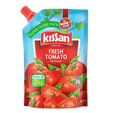 Vegetarian Kissan Fresh Tomato Sauce Packaging Type Pouch Packaging